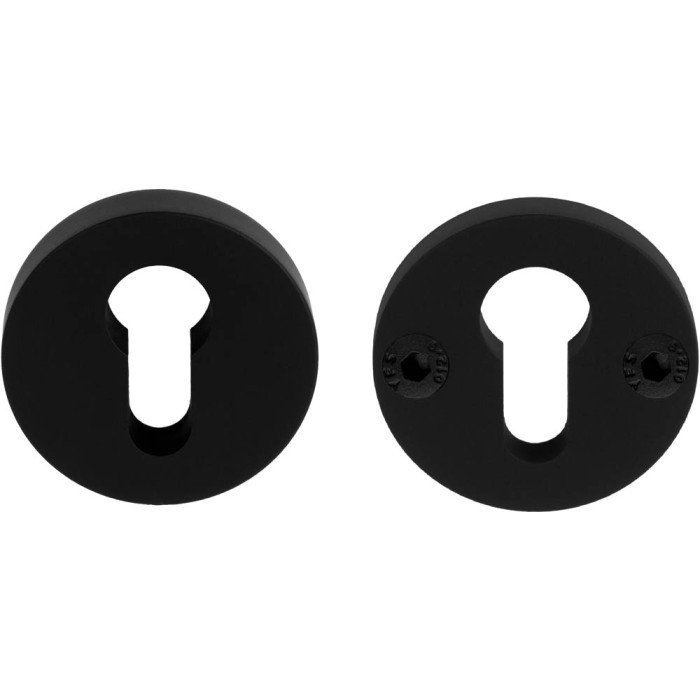 Massieve veiligheidscilinderrozet Piet Boon ONE PBVEIL SKG*** mat zwart RVS-304 main product photo
