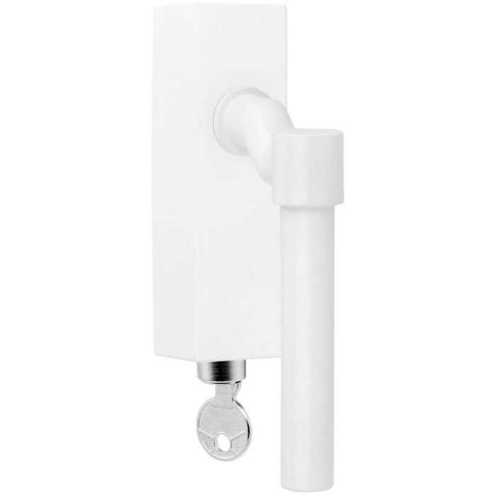 Draaikiepgarnituur Piet Boon ONE PBL15F-DKLOCK verkropt afsluitbaar wit RVS-304 main product photo