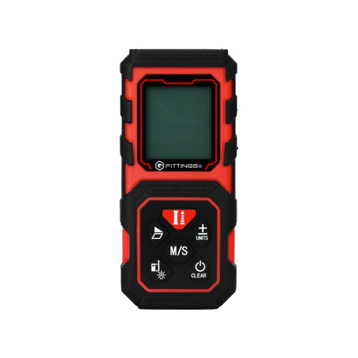 G-Fittings professionele laserafstandsmeter Lisa IP54 rood main product photo
