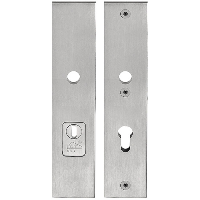 Massieve veiligheidsschilden met kerntrekbeveiliging SQUARE LSQSM-50KT kruk/kruk SKG*** PC55 mat RVS main product photo