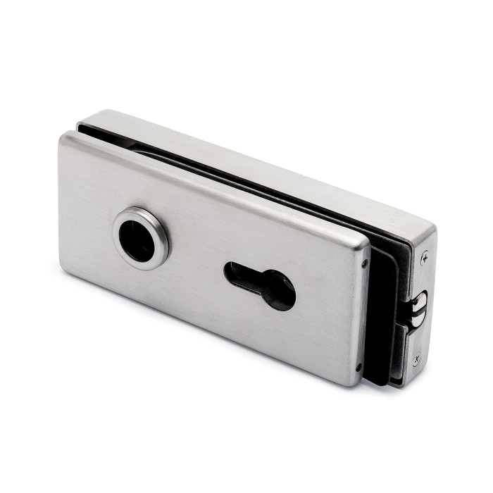 Glasdeurslot met magnetische grendel voor glasdikte 8-10 mm RVS-304 mat geslepen main product photo