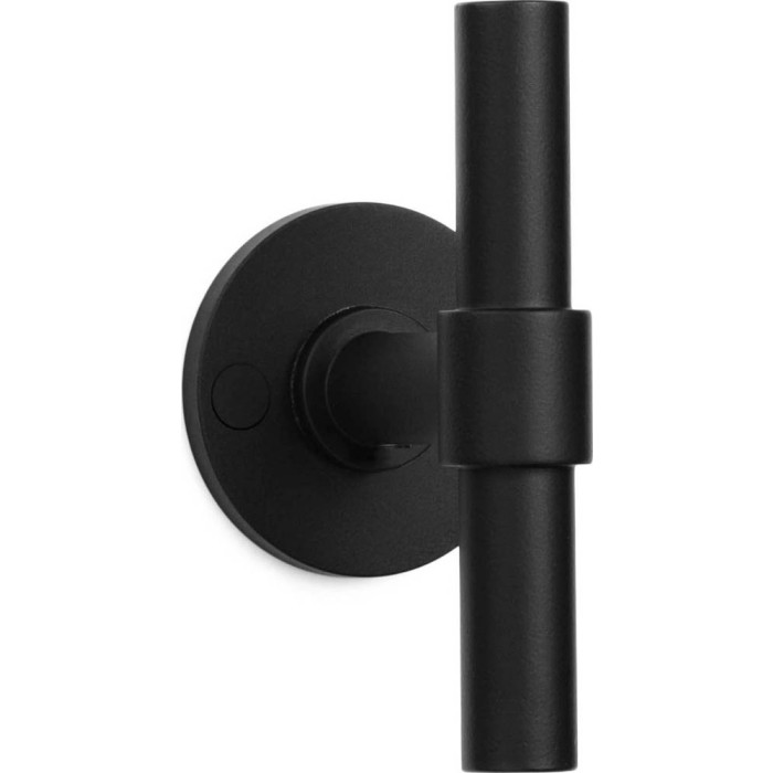 Deurkruk paar Piet Boon ONE PBT15/50 dubbel geveerd op rozet mat zwart RVS-304 main product photo