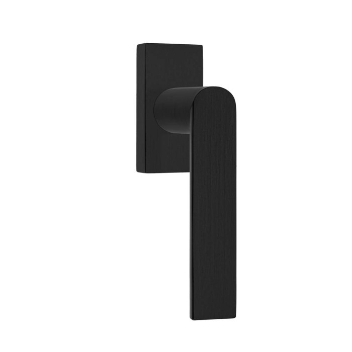 Set draaikiepgarnituren Piet Boon ARC PBA101-DK niet afsluitbaar PVD mat zwart RW RVS-304 main product photo
