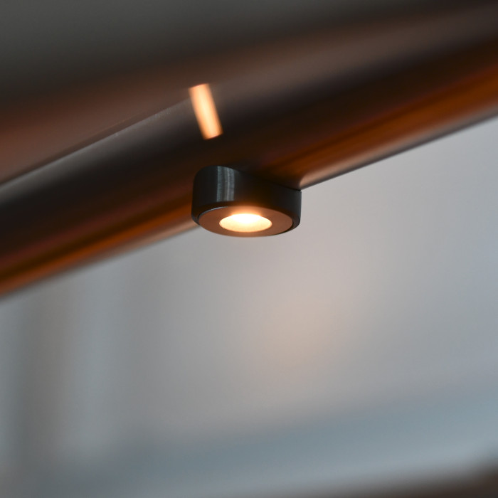 Adapterring voor Mini LED Mika voor buis Ø 38,1 mm RVS-304 PVD coating main product photo