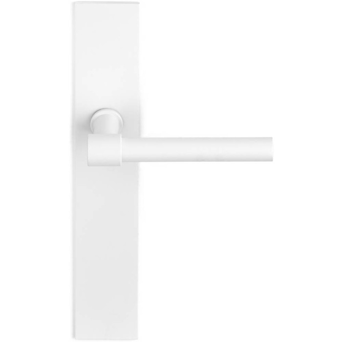 Deurkruk paar Piet Boon ONE PBL15XLP236SFC massief ongeveerd op schild blind wit RVS-304 main product photo