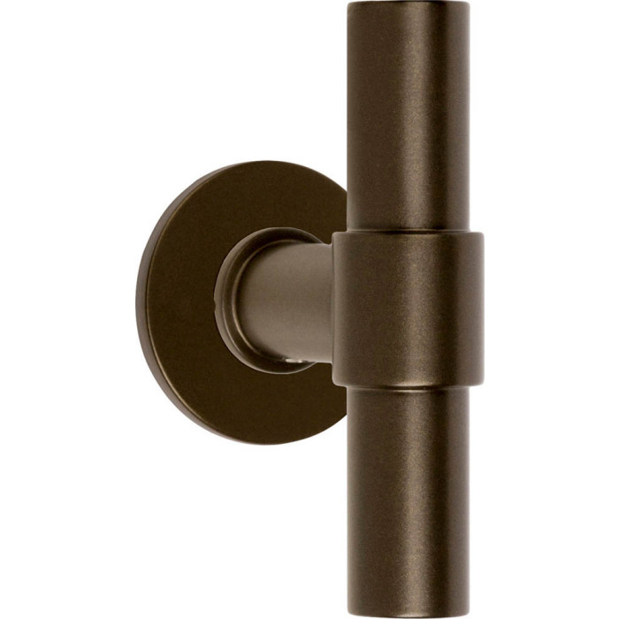 Set massieve glasdeurknoppen Piet Boon ONE PBT100G vast op rozet brons main product photo