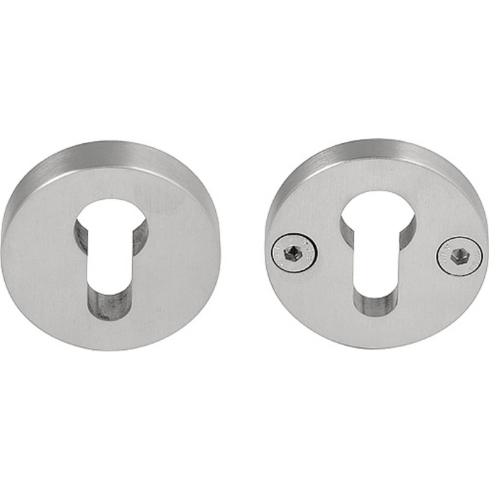 Massieve veiligheidscilinderrozet Piet Boon TWO PBVEIL SKG*** mat RVS main product photo