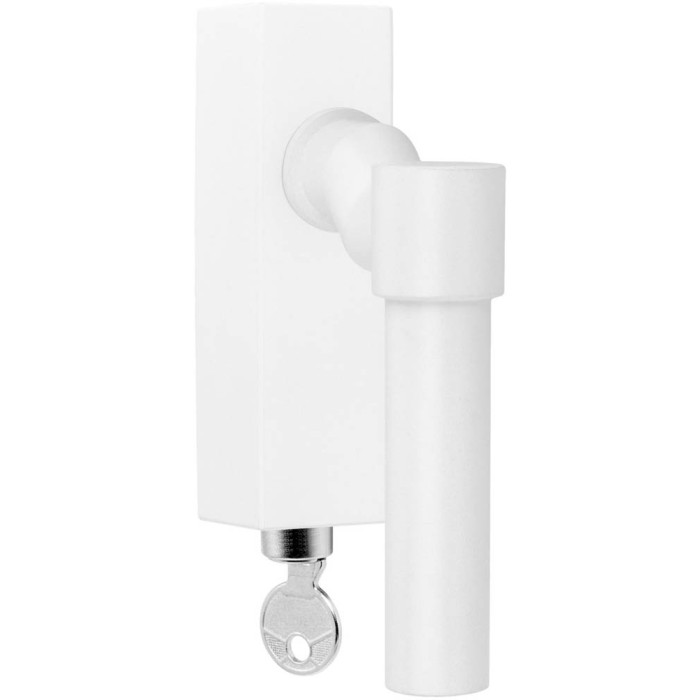 Draaikiepgarnituur Piet Boon ONE PBL20F-DKLOCK verkropt afsluitbaar wit RVS-304 main product photo