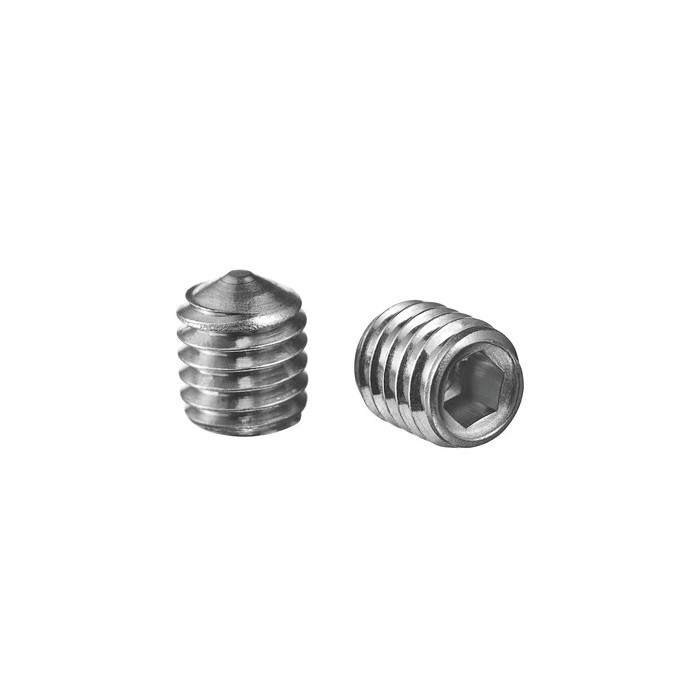 Stelschroef met binnenzeskant en kegelpunt, M5 x 6 mm, QS-94, A2-70 main product photo