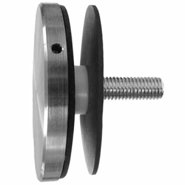Glasadapter vlak Ø 72 mm RVS-304 mat geslepen main product photo
