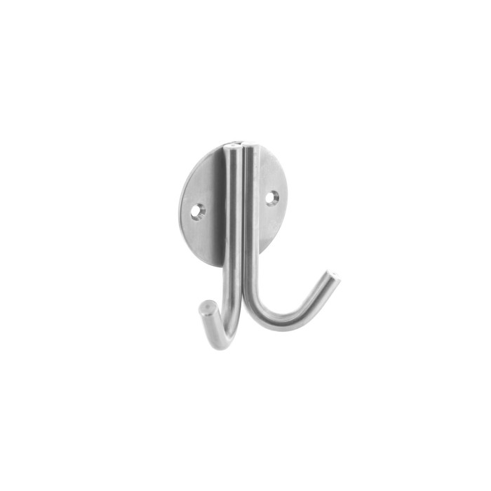 Intersteel Jashaak dubbel op rond rozet rvs geborsteld main product photo