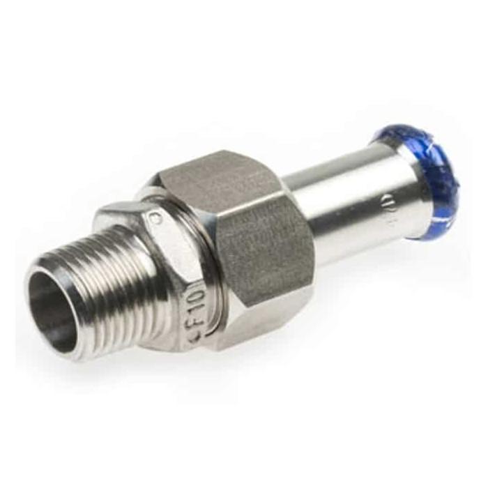 Koppeling recht vlakdichtend, 18 mm, V-1/2 inch bu RVS-316 (A4) main product photo