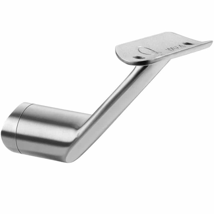 Leuninghouder verstelbaar voor wandbevestiging buis Ø 42,4 mm RVS-316 mat geslepen model 0126 main product photo