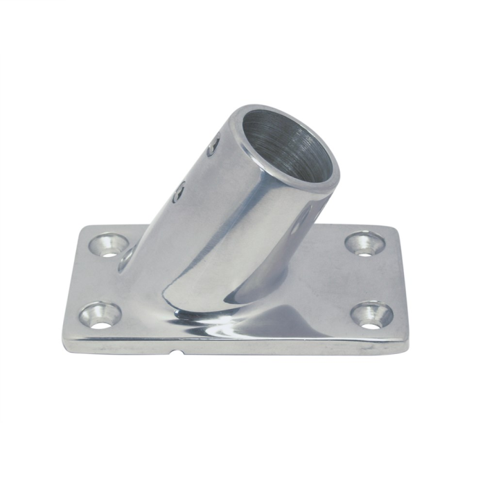 Railingflens vierkant 60 graden, 25mm RVS-316 (A4) main product photo