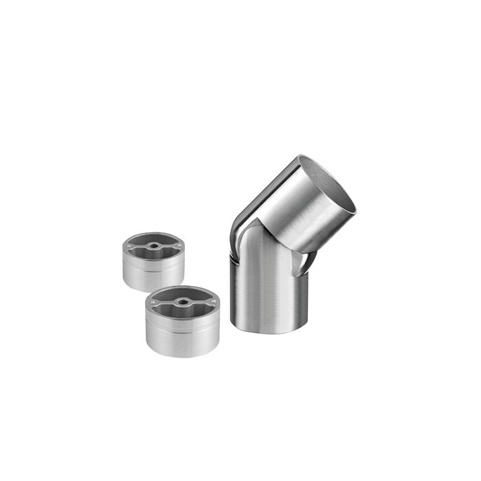 Hoekverbinder variabel (0°-70°), buis 42 mm, model 0312, RVS-304 main product photo