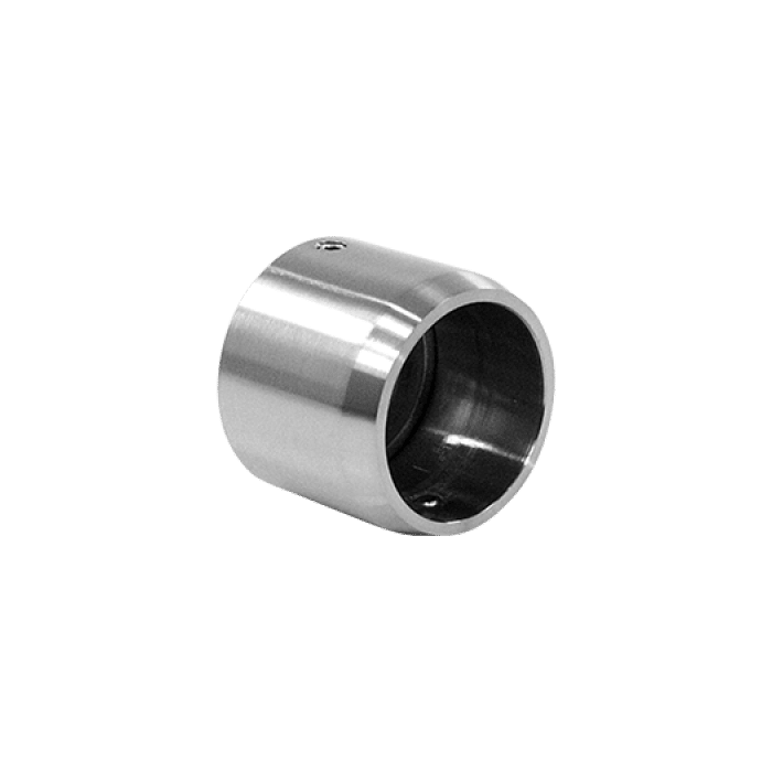 Wandaansluiting voor buis 42,4 mm vast RVS-304 mat geslepen main product photo