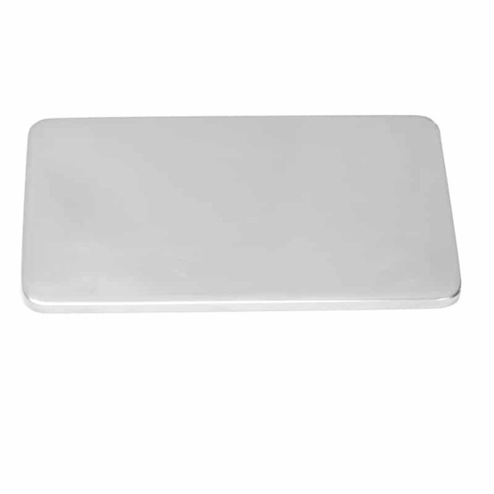 Deurplaat rechthoekig 80 mm RVS-304 (A2) main product photo