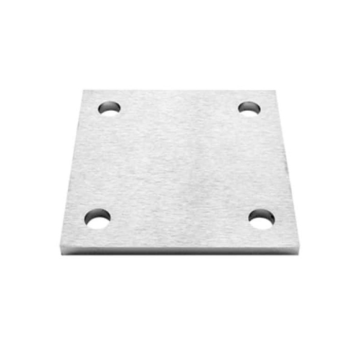 Ankerplaat 120 x 120 x 8 mm RVS-304 mat geslepen main product photo