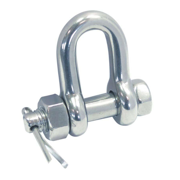 D-sluiting met borgbout 9,5 mm RVS-316 main product photo