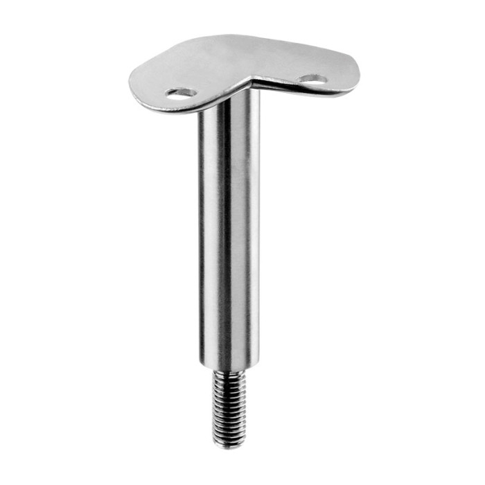 Railingsteun 90° M10 ligger buis 42,4 mm RVS-304 mat geslepen model 0810 main product photo
