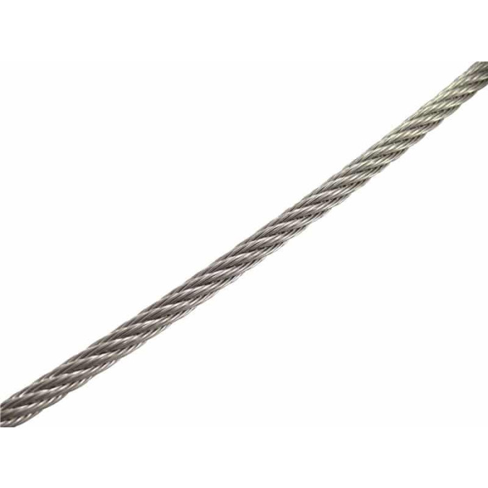 RVS kabel 3 mm medium flexibel 7x7 100 meter op rol RVS-304 main product photo