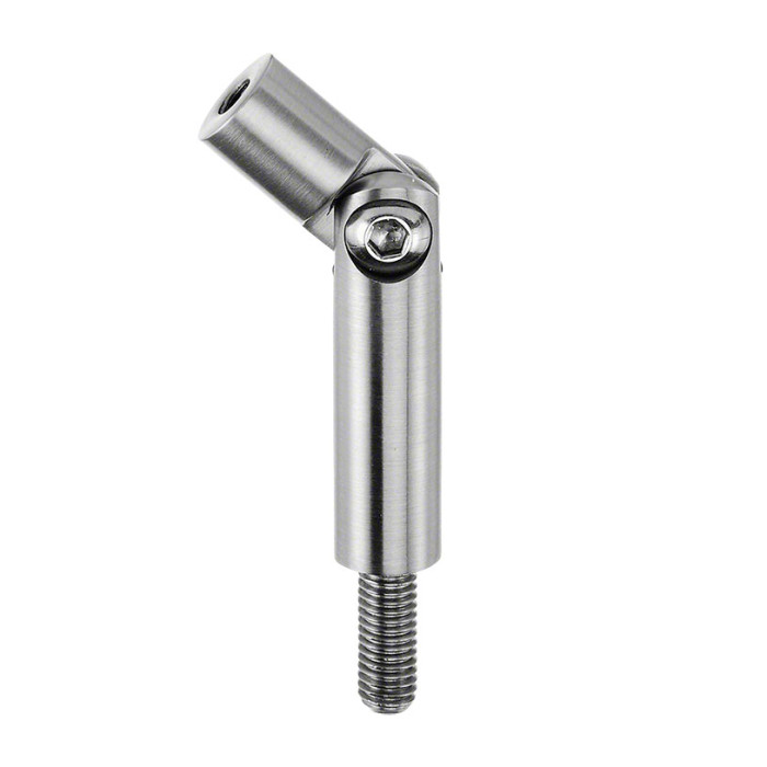 Railingsteun steel variabel 14 mm RVS-304 mat geslepen model 0812 main product photo