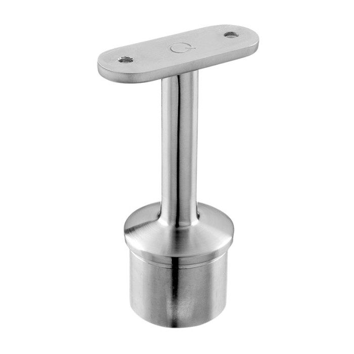 Railingsteun 42,4 x 2,6 mm vlakke ligger RVS-304 mat geslepen model 0712 main product photo