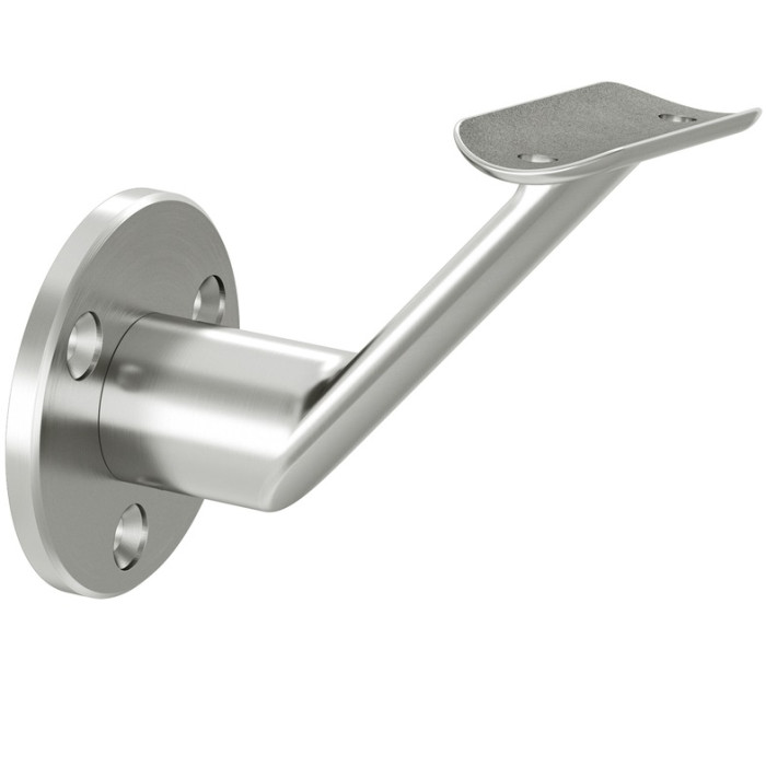 Leuninghouder verstelbaar voor wandbevestiging buis Ø 42,4 mm RVS-304 mat geslepen model 0126 main product photo