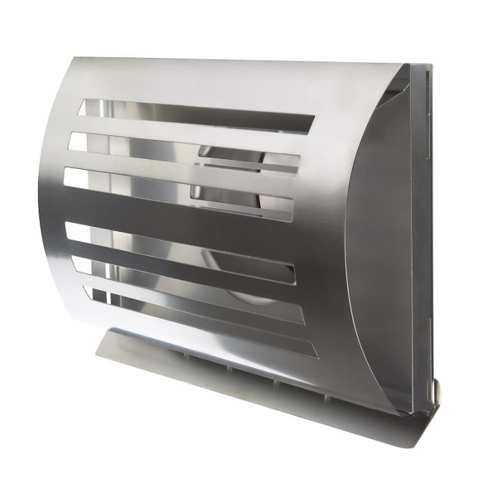 Design gevelkap met terugslagklep PREMIUM LINE DELTA Ø 150 mm RVS main product photo