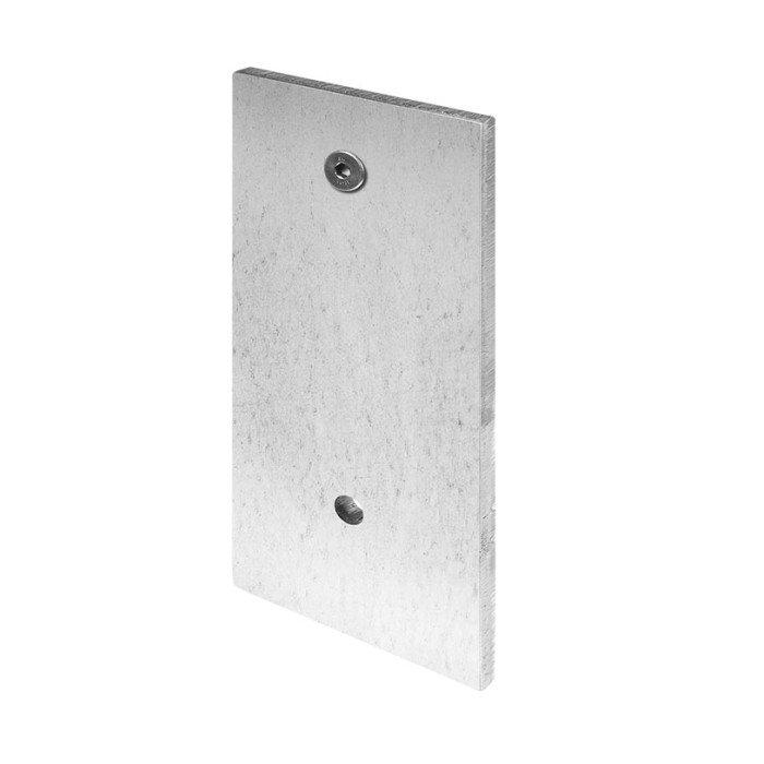 Montageplaat Easy Glass Slim, zijmontage, 250 x 150 mm, model 6951, staal main product photo