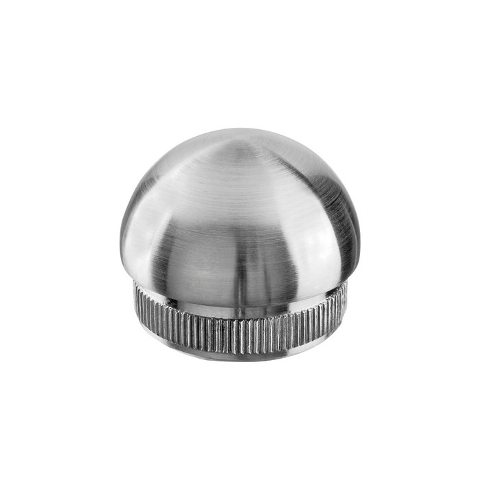 Eindkap halfrond, buis 42,4 x 2,0 mm, model 5730, RVS-304 main product photo