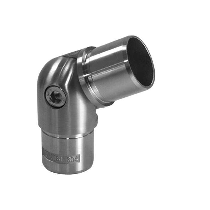 Scharnierverbinder voor buis 33,7 x 2,0 mm RVS-304 mat geslepen main product photo