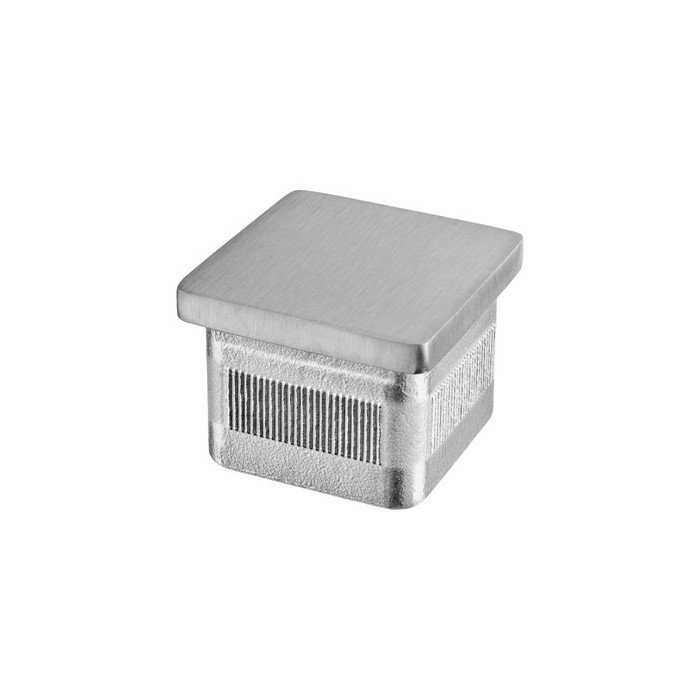 Eindkap vlak, koker 40 x 40 x 2,0 mm, model 5728, RVS-316 main product photo