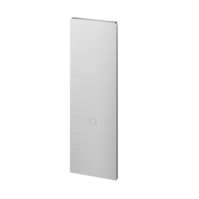 Eindkap Easy Glass Pro, 202 x 63 mm, model 6736, aluminium (RVS-Look) main product photo