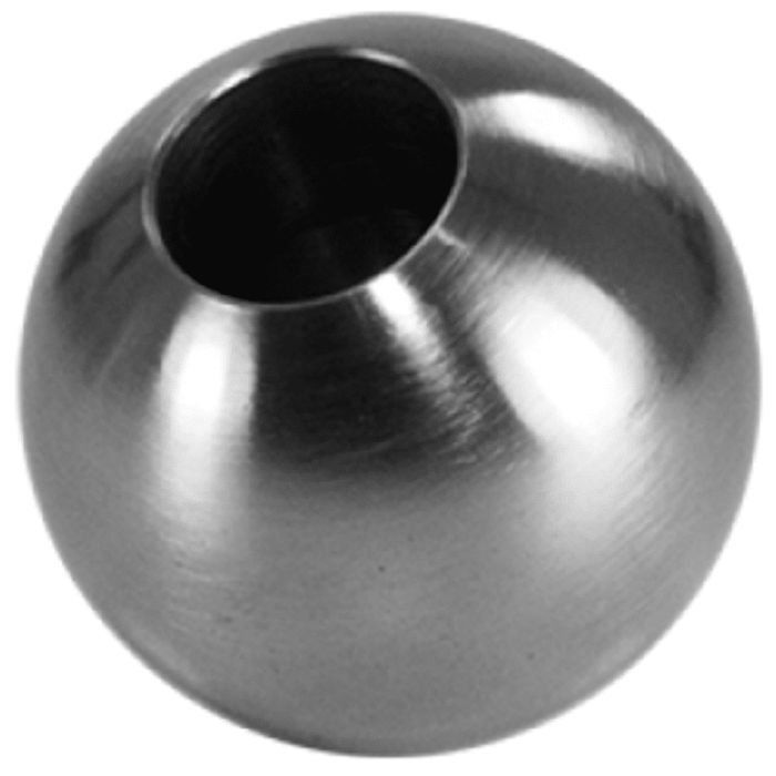 Sierkogel massief Ø 30 mm gat Ø 12,2 mm RVS-304 mat geslepen main product photo