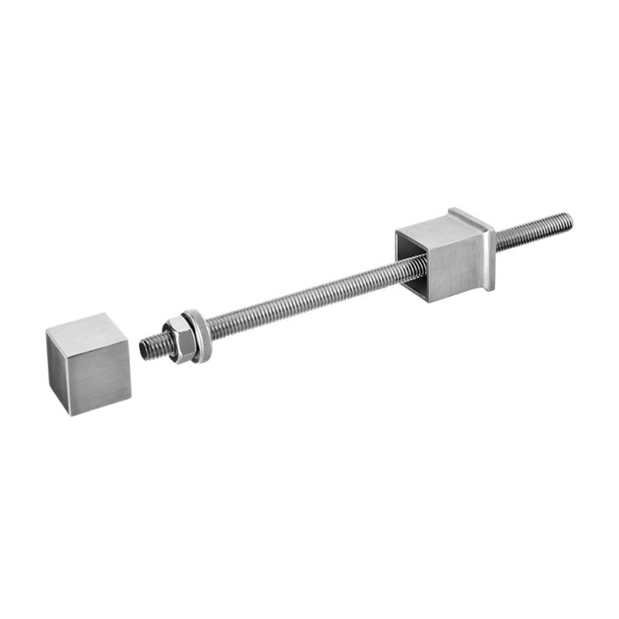 Balustersteun koker 40 x 40/60 x 30 mm RVS-316 mat geslepen model 0554 main product photo