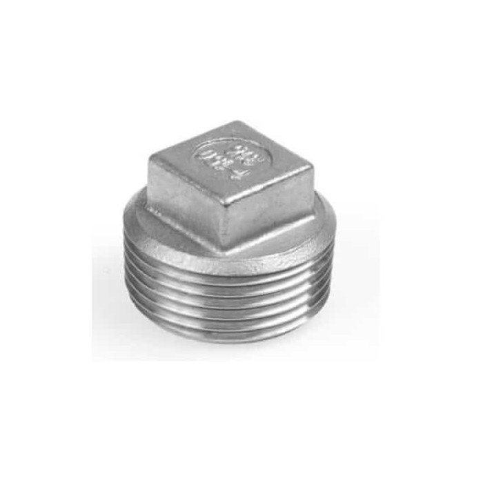 Vierkant plug BSP, 3 inch RVS-316 (A4) main product photo