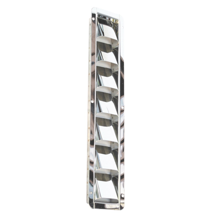Ventilatierooster met vaste schoepen, 378x76mm RVS-316 (A4) main product photo