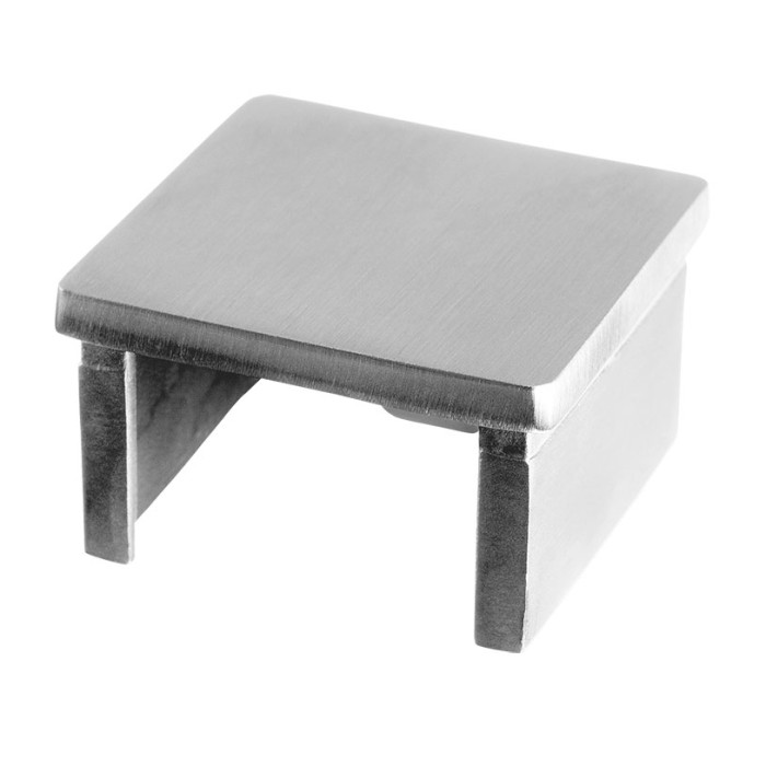 Vlakke eindkap, 40 x 40 mm, model 6734, RVS-316 main product photo