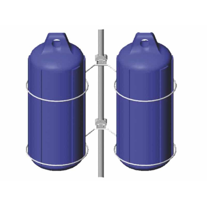 Beweegbare fenderhouder, dubbel, max 200mm RVS-304 (A2) main product photo