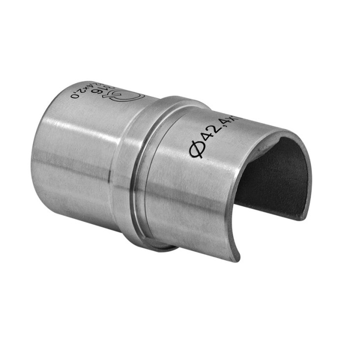Buisverbinder voor U-profielbuis 42,4 x 1,5/2,0 mm vast RVS-316 onbewerkt model 6793 main product photo