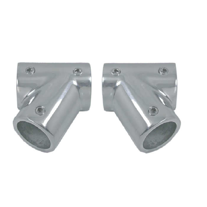 T-stuk 60 graden links, 25mm RVS-316 (A4) main product photo