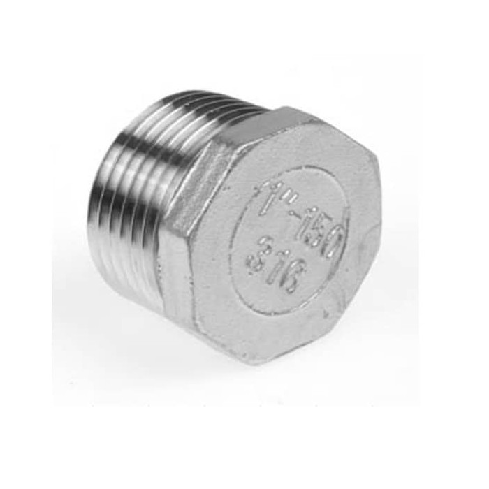 Achtkant plug conische draad BSP, 2 inch RVS-316 (A4) main product photo