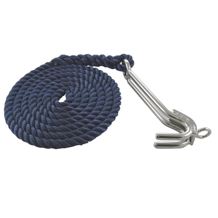 Kettingklauw met gesplitst touw, voor ketting 8mm RVS-316 (A4) main product photo