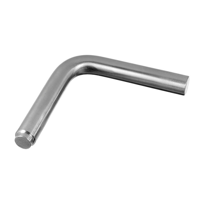 Handrailingsteun, 70 x 12 mm, model 0815, RVS-304 main product photo