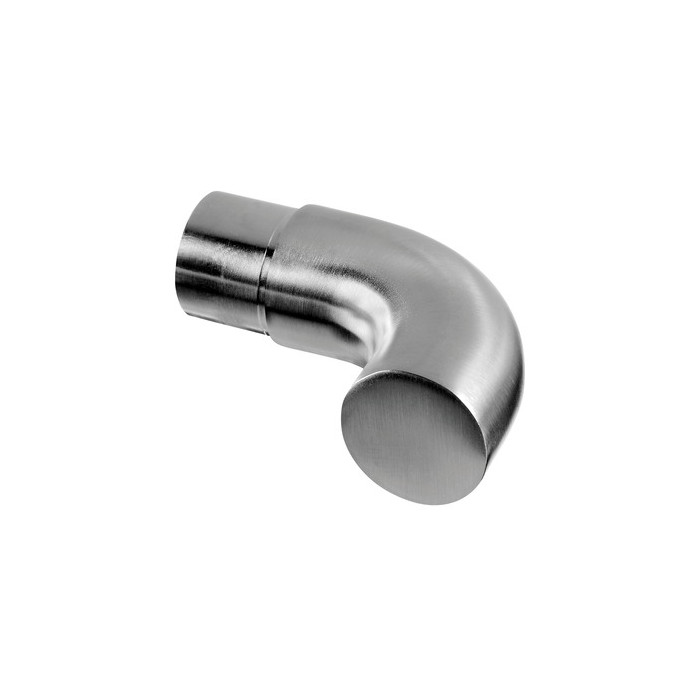 Gebogen eindkap 90°, buis 42,4 x 2,6 mm, model 0739, RVS-304 main product photo