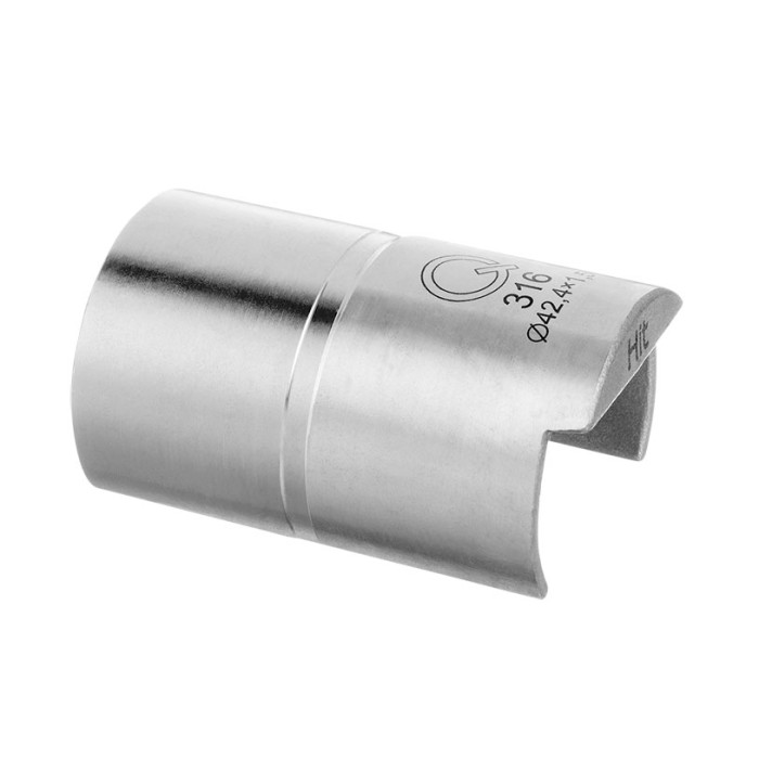 Buisverbinder voor U-profielbuis 48,3 x 1,5 mm vast RVS-316 onbewerkt model 6792 main product photo