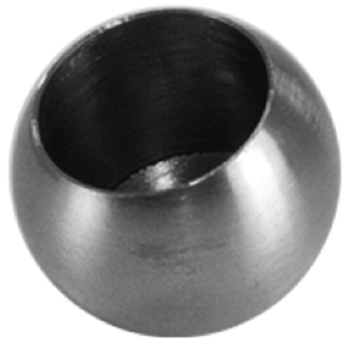 Sierkogel massief Ø 20 mm gat Ø 14,2 mm RVS-304 mat geslepen main product photo