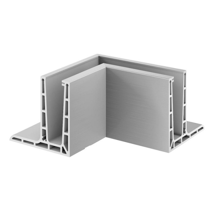 Hoekbevestiging Easy Glass Pro topmontage binnenhoek model 8121 aluminium (geanodiseerd) main product photo