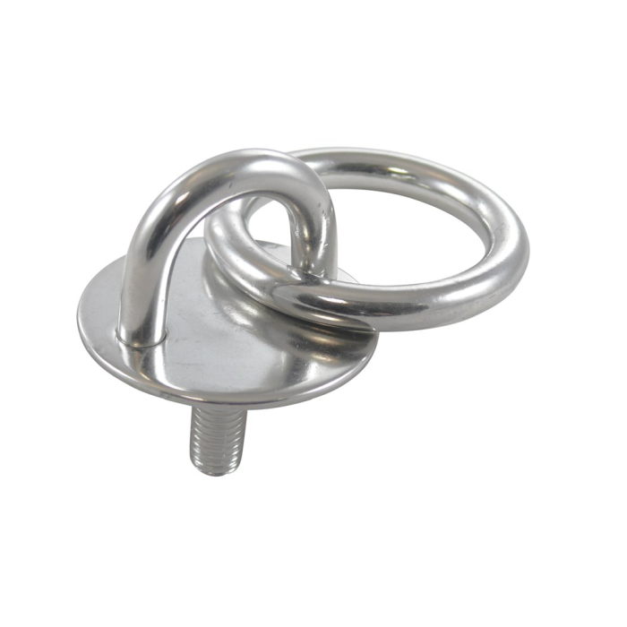 Oogplaat rond met draadeind en ring 40 mm RVS-304 main product photo